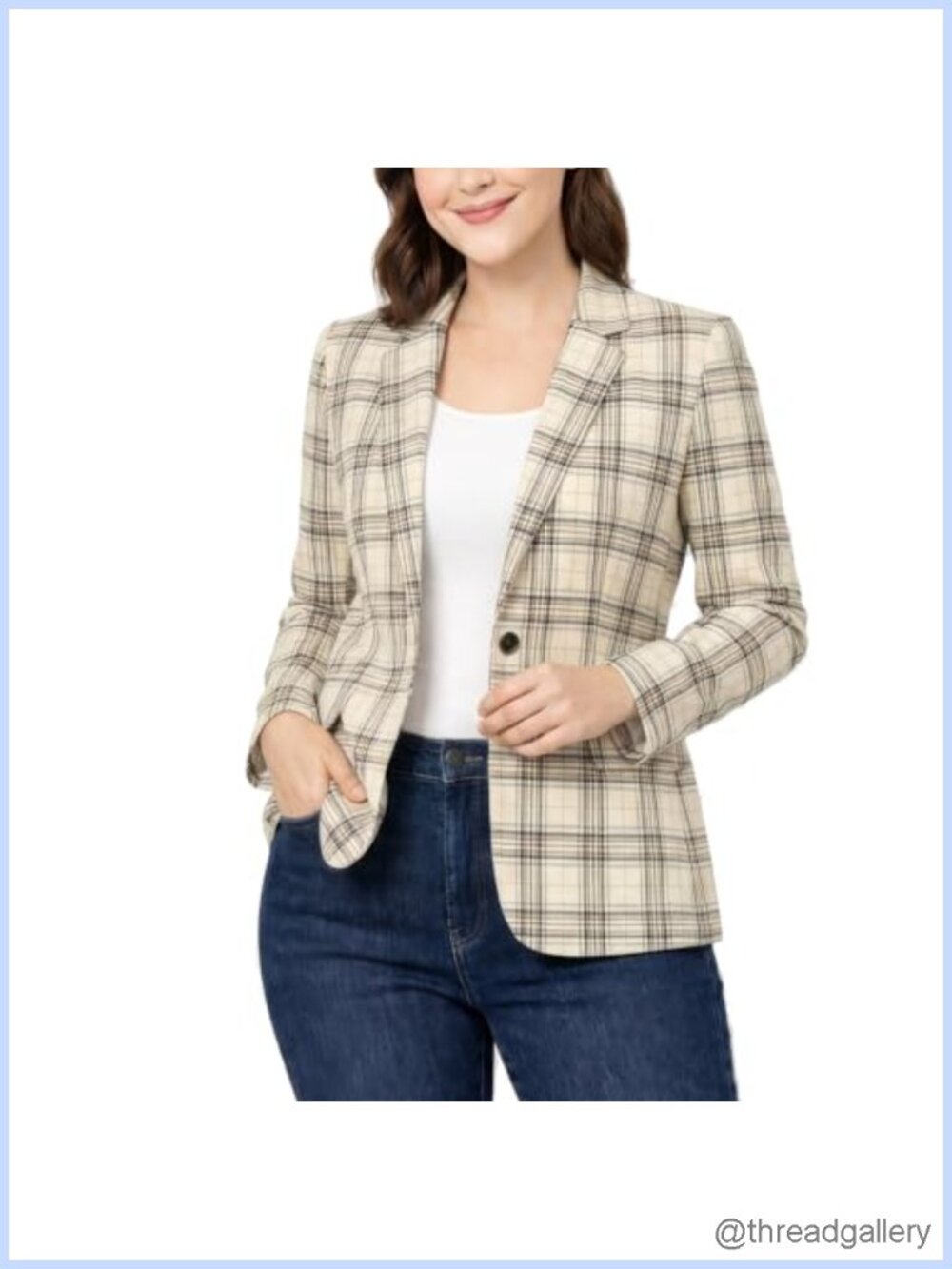 Wool Blend Shawl Collar Open Front Blazer Jacket Business Casual